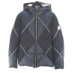モンクレール MONCLER 423914136490 69836 ガムブルー GAMME BLEU チェック柄 ダウンジャケット 1 紺系 ネイビー ジップアップ 裏地 並行