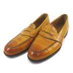  next голубой NEXT BLUE Loafer 25.5cm Camel серия кожа кожа обувь сделано в Японии мужской 