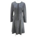  trance Work TRANS WORK выставить no color жакет колени длина flair юбка юбка 38 пепел серия серый шерсть шерсть подкладка женский 