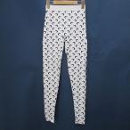 マリーン セル MARINE SERRE WPA111 all over moon jersey leggings トレンカ レギンスパンツ ロング XS 白系 ホワイト ムーン プリント ウ