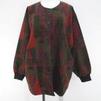 Elegance fashion с хлопком жакет перо тканый L светло-коричневый тон Brown общий рисунок кнопка подкладка сделано в Японии Итиномия волокно . quotient группа полосный .. женский 