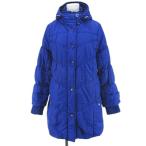 twenty one stage с хлопком жакет средний длина M синий серия голубой одноцветный капот Zip выше кнопка ребра подкладка женский 