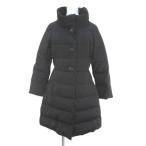 ショッピングケイトスペード ケイトスペード KATE SPADE ダウンコート ミドル丈 4-A 黒系 ブラック リボンモチーフ ジップアップ ポケット 裏地 無地 レディース