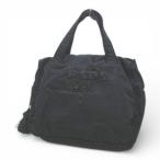 プラダ PRADA ハンドバッグ トートバッグ ビーズ ブラック 黒系 タッセル ブラック 黒系 レディース