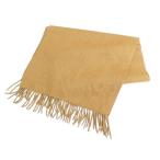  Aquascutum AQUASCUTUM muffler палантин кашемир светло-коричневый тон Brown Logo знак вышивка бахрома шерсть шерсть мужской 