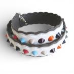 ショッピングスタッズ フェンディ FENDI ショルダーストラップ ストラップユー レザー スタッズ ホワイト系 レディース