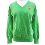 fea Lee пудра Fairy powder Golf одежда длинный рукав вязаный cut and sewn 3 зеленый серия зеленый V шея Logo вышивка ребра женский 