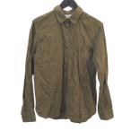 ユニクロ UNIQLO 長袖 シャツ XS 茶系 �