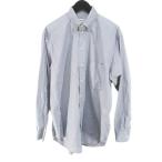 ショッピングアルマーニ ジョルジオアルマーニ GIORGIO ARMANI LE COLLEZIONI 長袖 シャツ 41 灰系 グレー 胸ポケット 無地  メンズ
