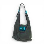 フェンディ FENDI 2354 26686 009 ニット ジャージー マンマバケット ワンショルダー セミショルダー ハンドバッグ 深緑 モスグリーン  レ