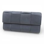 ボッテガヴェネタ BOTTEGA VENETA 長財布 イントレチャート グレー レザー イタリア製 レディース