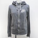  Nike NIKE спорт одежда длинный рукав Parker жакет S пепел серия серый me Ran ji Zip выше Logo принт женский 