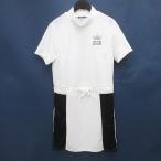  Castelbajac CASTELBAJAC SPORT Golf одежда короткий рукав колени сверху Mini тугой One-piece One-piece 40 белой серии белый сделано в Японии стрейч ro