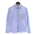 ショッピングINDIVIDUALIZED インディビジュアライズドシャツ INDIVIDUALIZED SHIRTS シャツ カジュアルシャツ 長袖 14.5-32 S 青 ブルー /NW19 メンズ