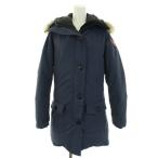 カナダグース CANADA GOOSE ブロンテパーカー BRONTE PARKA ダウンコート アウター ミドル コヨーテファー M 紺 2600JLR レディース