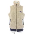 ショッピングハイネック パタゴニア Patagonia 20AW Dusty Mesa Vest フリースベスト ジャケット ジップアップ ハイネック ロゴ XS アイボリー レディース