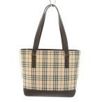 ショッピングBURBERRY バーバリー BURBERRY ハンドバッグ ハンドバッグ ノバチェック レザー ナイロン ベージュ 茶 ブラウン 赤 レッド /YT レディース