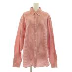 シンゾーン Shinzone STRIPE DADDY SHIRTS ストライプダディシャツ ボタンダウン ブラウス オーバーサイズ RS 赤 レッド 22SMSBL04