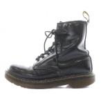 ドクターマーチン DR.MARTENS 8ホールブーツ ショート ワーク レザー レースアップ 4 23.0cm 黒 ブラック /NW42 レディース