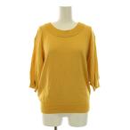 ショッピングchloe クロエ CHLOE ニット カットソー 半袖 40 L 黄色 イエロー /☆K レディース