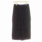 トリココムデギャルソン tricot COMME des GARCONS AD2014 ベロア サルエルパンツ チェック パンツ M ネイビー