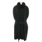  M z серый si-M'S GRACY 23 год производства накидка пончо длинный внешний ремень искусственный мех eko мех лента ремень чёрный женский 