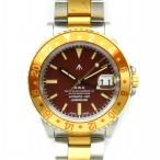 ナバル Naval. UNITED ARROWS別注 Produced by LOWERCASE 腕時計 アナログ カレンダー 3針 ウォッチ 稼働品 ゴールドカラー