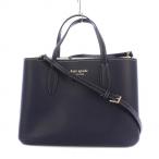 ケイトスペード KATE SPADE all day dainty bloom medium satchel ハンドバッグ ショルダーバッグ 2WAY レザー ネイビー PXR004444 /KH レ