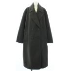 ザラ ZARA ダブルブレスト ロングコート チェスターコート アウター S グレー 3046/271/922/S /TK レディース