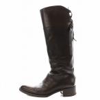 サルトル SARTORE ジョッキーブーツ ロングブーツ ヒール レザー 37 茶 ブラウン SR203 /AN2 レディース