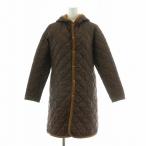  Lavenham LAVENHAM стеганое пальто внешний длинный длина капот 36 чай Brown /BB женский 