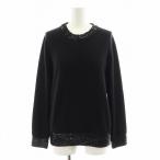 シャネル CHANEL ココマーク ニット セーター 長袖 スパンコール ウール M 黒 ブラック /AN2 レディース