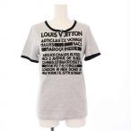 ルイヴィトン LOUIS VUITTON ヘンリーネックTシャツ カットソー 半袖 ロゴ M グレー RW091A WOTS 12VCA /KH レディース
