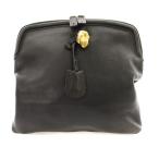 アレキサンダーマックイーン ALEXANDER MCQUEEN クラッチバッグ パーティバッグ レザー スカル 黒 /MM レディース