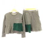 マルニ MARNI セットアップ 上下 2点セット 子供服 スウェット トレーナー スカート 10 グレー /MM キッズ