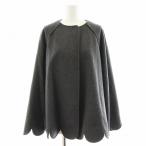 シーニュ cygne ポンチョ スカラップ ウール 0 グレー /AN30 レディース