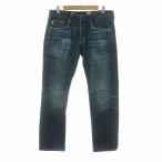 e-ji-AG Denim брюки джинсы ji- хлеб USED обработка 31 индиго /NQ женский 