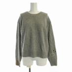 ユニクロ UNIQLO アニヤハインドマーチ プレミアムラムクルーネックセーター ニット 長袖 L グレー 251-468868 /RO レディース