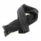  Paul Smith PAUL SMITH muffler палантин окантовка кашемир бахрома чёрный /MM мужской 