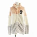 ジェラートピケ ルームウェア 部屋着 ジップアップパーカー ボア 刺繍 アウター 長袖 F マルチカラー PWNT145074 /RO レディース