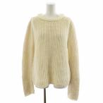 セリーヌ CELINE フィービー期 ニット セーター 長袖 コットン S 白 ホワイト 2 3CC1/6803 /AN42 レディース