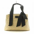 ケイトスペード KATE SPADE Bow Medium Seraphine Purse トートバッグ リボン 内側ドット ベージュ ブラック PXRU2323 /NQ レディース
