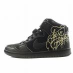ナイキ エスビー NIKE SB × ファウスト Faust ダンク ハイ Dunk High Black and Metallic Gold スニーカー シューズ 28.5cm 黒
