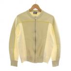 ディーゼル DIESEL K-WICHITA ZIP ノーカラー ニット ジップアップ ジャケット XS ベージュ /YM メンズ