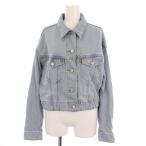 リーバイスプレミアム Levis PReMIUM デニムジャケット Gジャン ジージャン USED加工 XS インディゴ /BM レディース