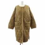 tinitekolieDignitecollier с хлопком пальто длинный длина внешний F бежевый IN-803526 /AN17 женский 