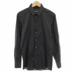 ドルチェ&ガッバーナ ドルガバ DOLCE&GABBANA ゴールド GOLD シャツ 長袖 ピンドット柄 40 黒 ブラック 白 ホワイト G5959T /YT メンズ
