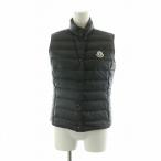 モンクレール MONCLER LIANE GILET リアンヌ ダウンベスト ジップアップ ワッペン 1 ブラック C10934830399 /NQ レディース