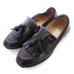 サルヴァトーレフェラガモ Salvatore Ferragamo MADOR ローファー スリッポン ローカット タッセル レザー 厚底 9 黒 ブラック