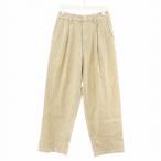 未使用品 ロンハーマン Ron Herman RHC タックワイドパンツ tuck wide pants 麻 リネン混 XS ベージュ